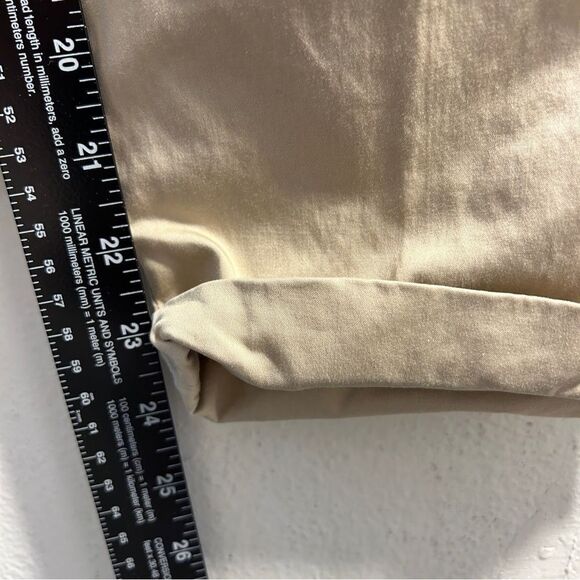 PIAZZA SEMPIONE MATILDE PANTS KHAKIS 44 us 10 tan capsule everyday cropped - Picture 2 of 14